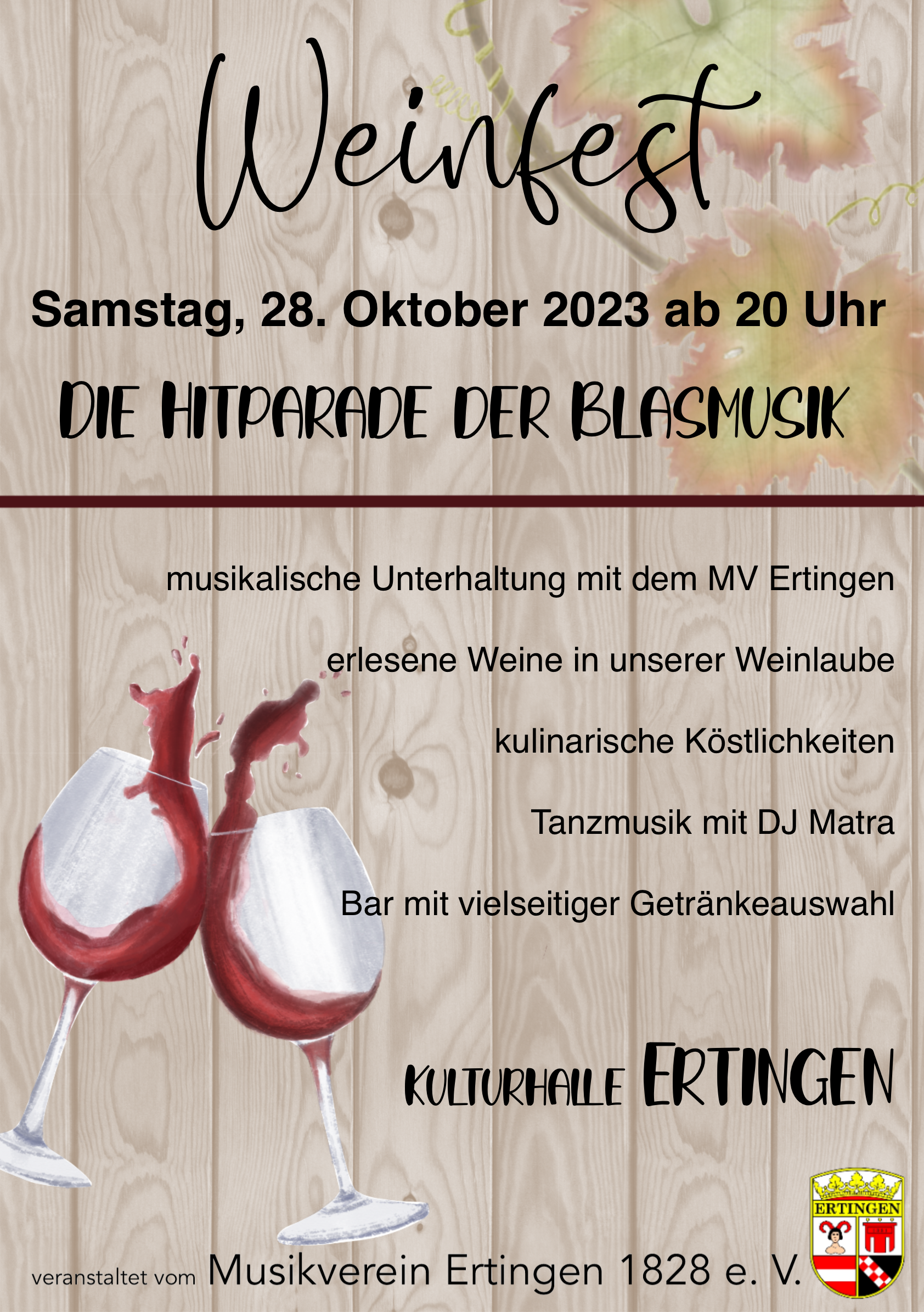 Weinfest 2023 Flyer - Samstag